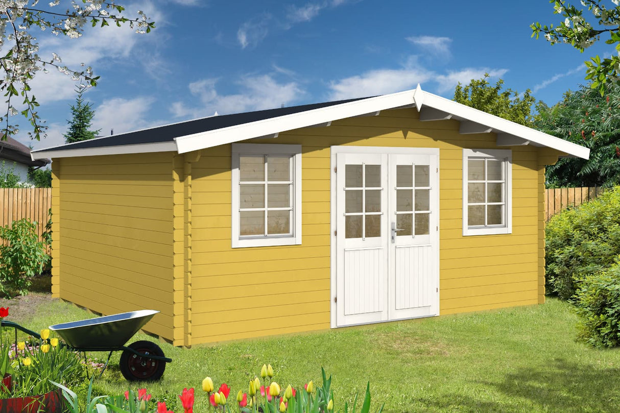 Tene Gartenhaus Modell Bidasoa Farbbeispiel
