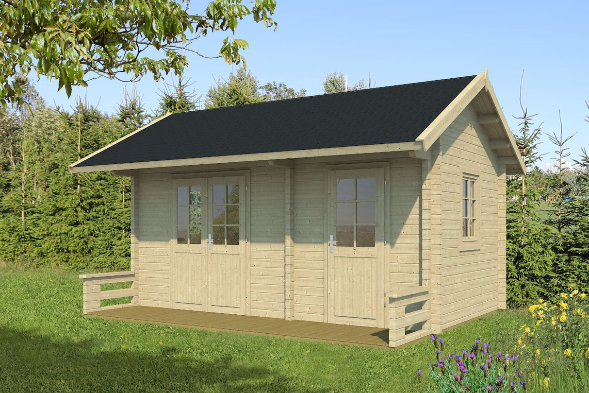 Tene Gartenhaus Modell Eeva 70 mm