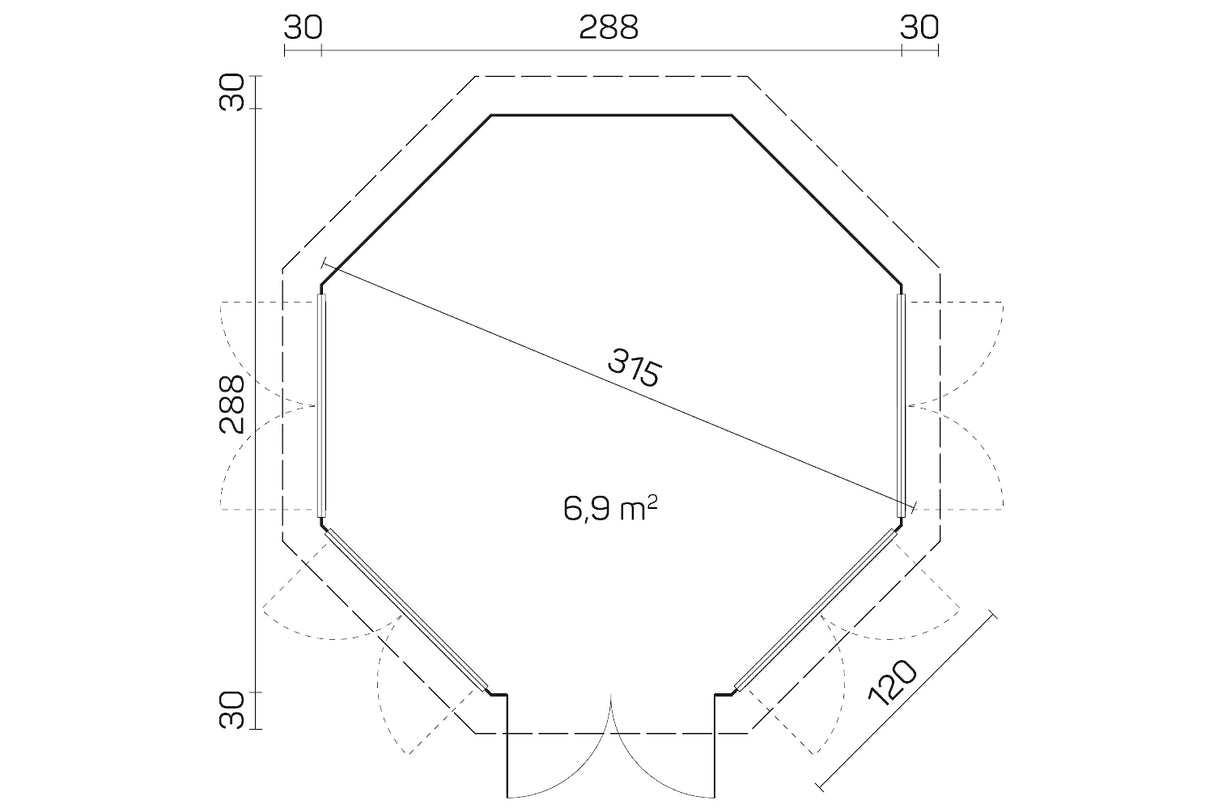 Tene Pavillon Modell Louise 4F Grundriss