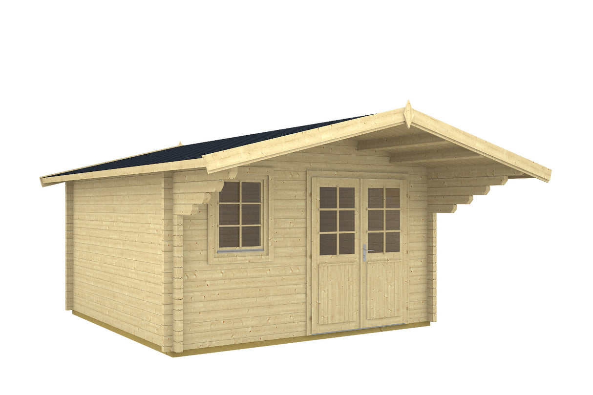 Tene Gartenhaus Modell Malaga A 360 x 300 cm freigestellt