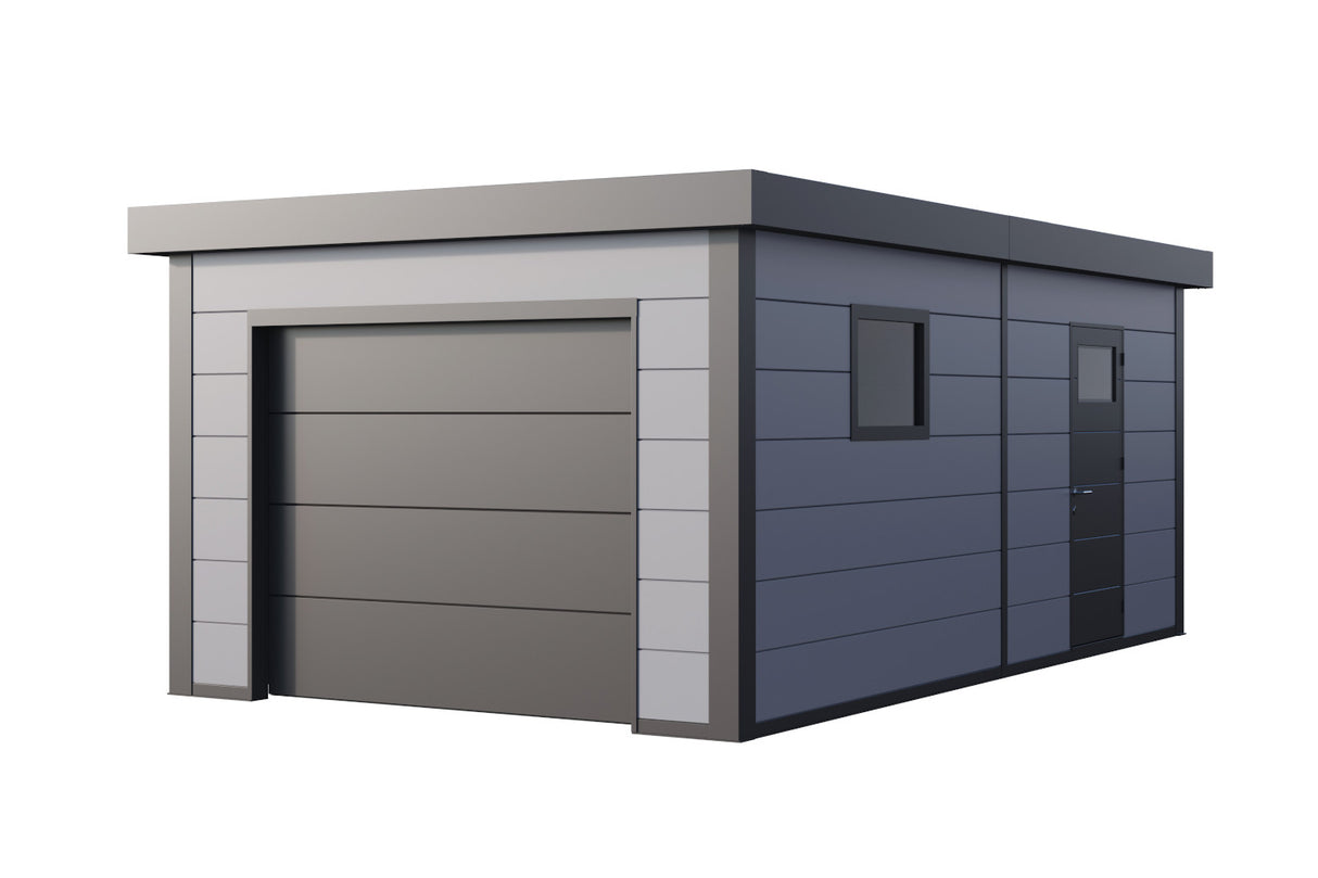 Telluria Garage Modell Classico 358 x 628 cm Lichtgrau freigestellt