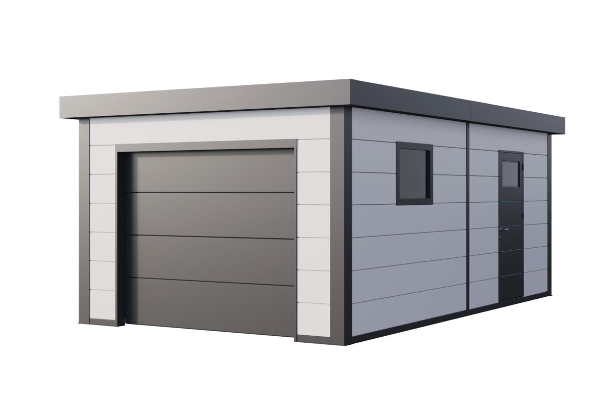 Telluria Garage Modell Classico 358 x 628 cm Weiß freigestellt
