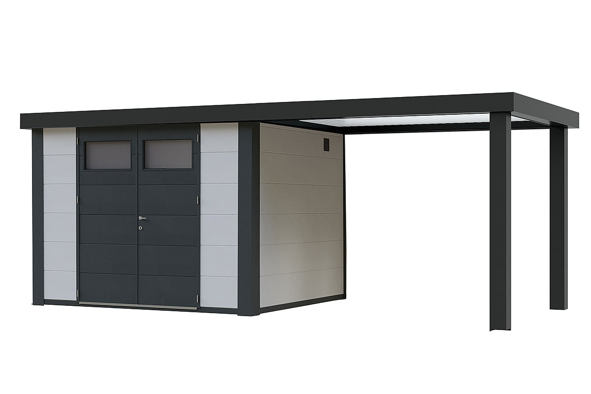 Telluria Gerätehaus Classico 2724 SD 280 R weiss