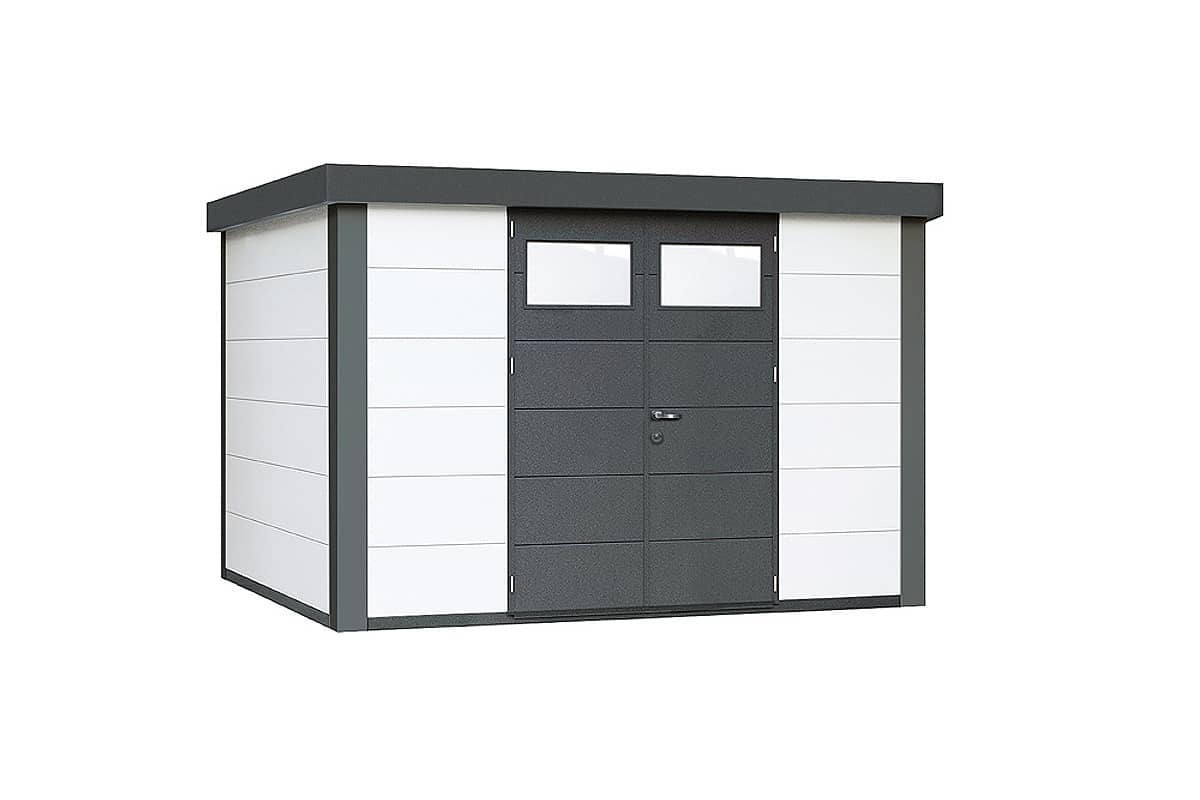 Telluria Gerätehaus Classico 3330 weiss freigestellt
