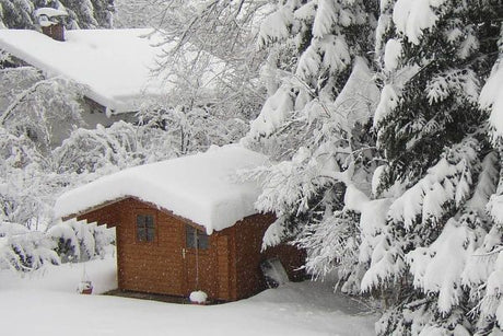 Gartenhaus winterfest machen