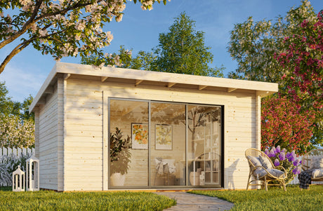 Gartenhaus Lea mit Schiebetür 14,2 m²