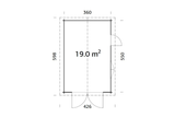 Palmako Holzgarage Modell Roger 1
