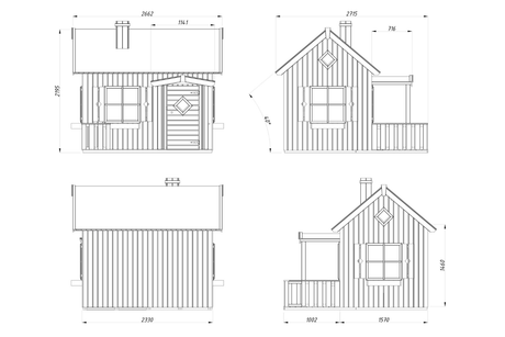 Palmako Kinderspielhaus Modell Otto