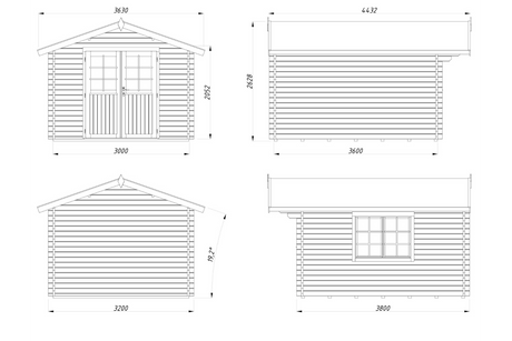 Palmako Gartenhaus Modell Sally