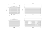 Palmako Holzgarage Modell Roger 1