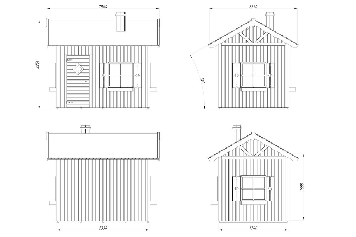 Palmako Kinderspielhaus Modell Grete