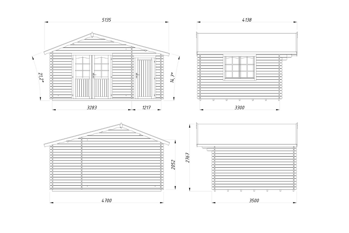Palmako Gartenhaus Modell Emma