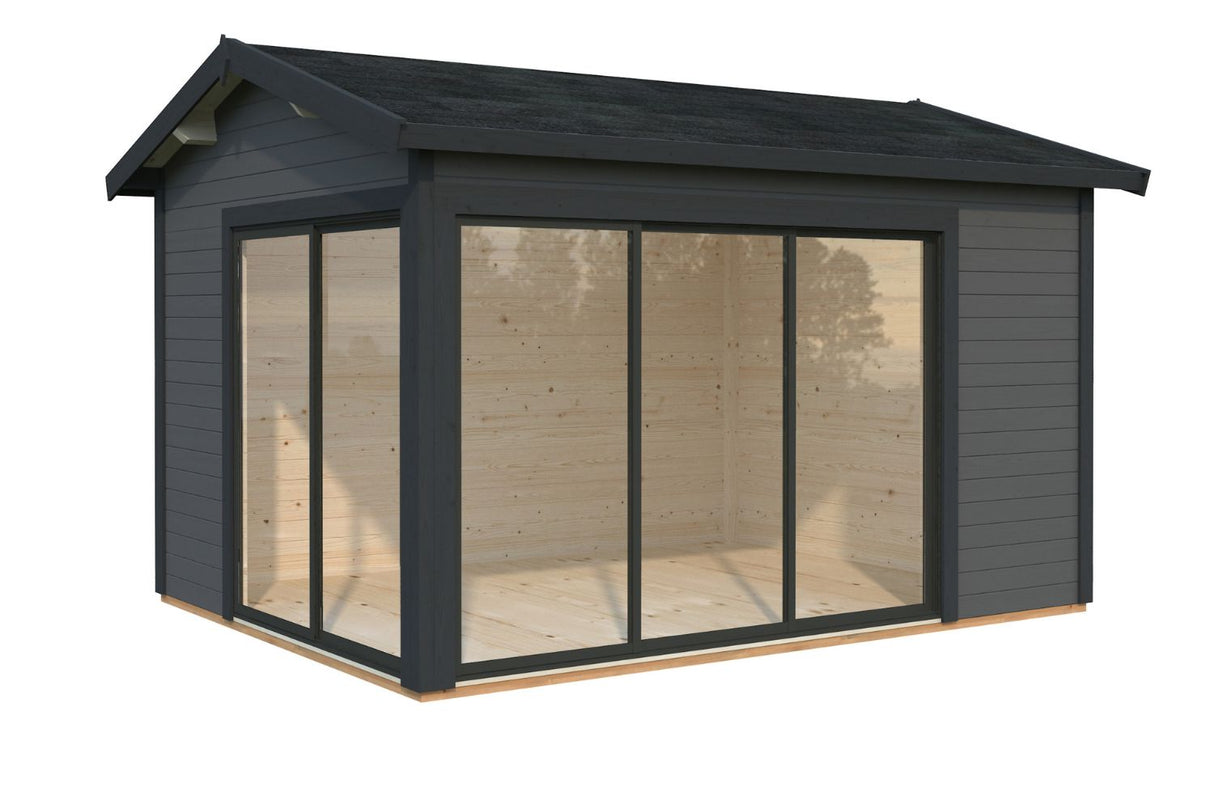 Palmako Gartenhaus Modell Amanda Slide dunkelgrau+anthrazit