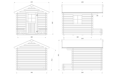 Palmako Kinderspielhaus Modell Stina