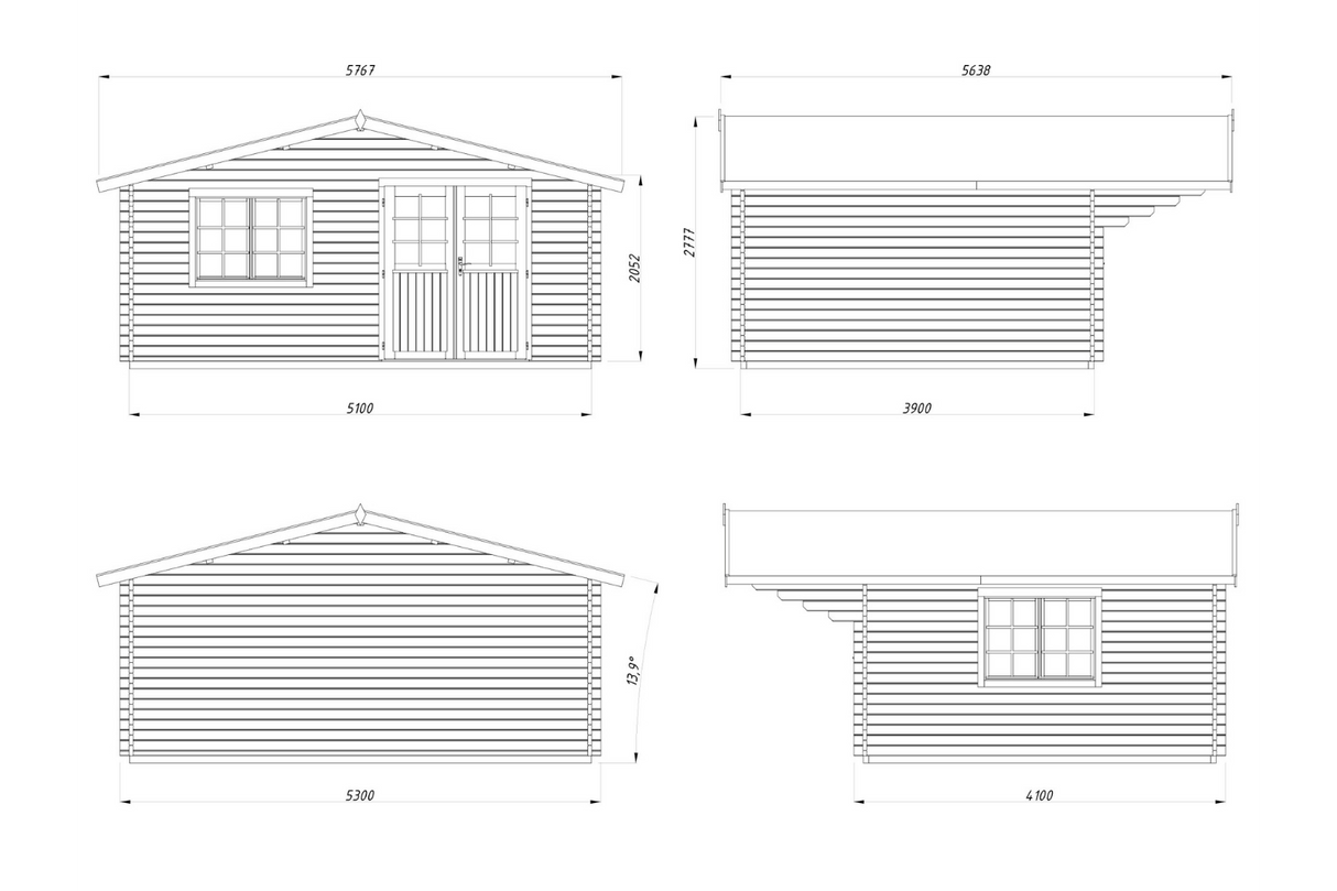 Palmako Gartenhaus Modell Sally