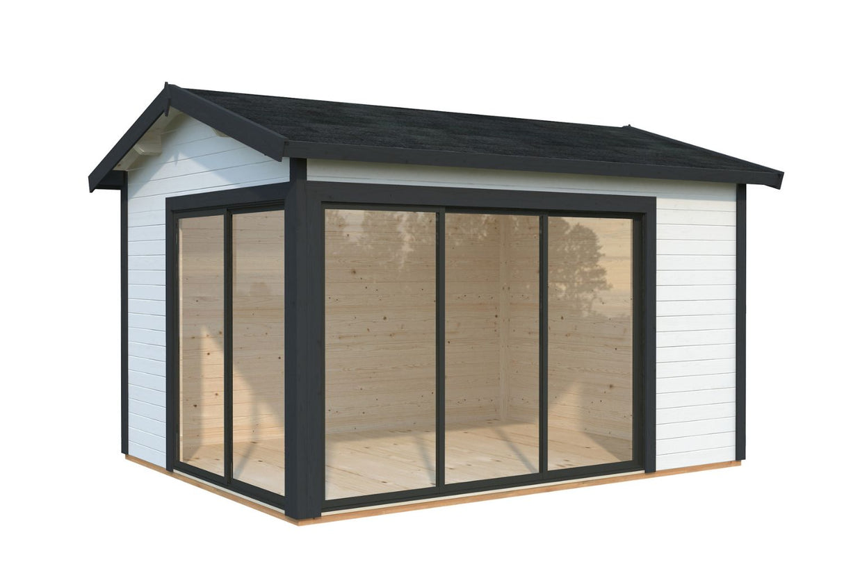 Palmako Gartenhaus Modell Amanda Slide weiß+anthrazit
