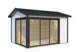 Palmako Gartenhaus Modell Amanda Slide weiß+anthrazit
