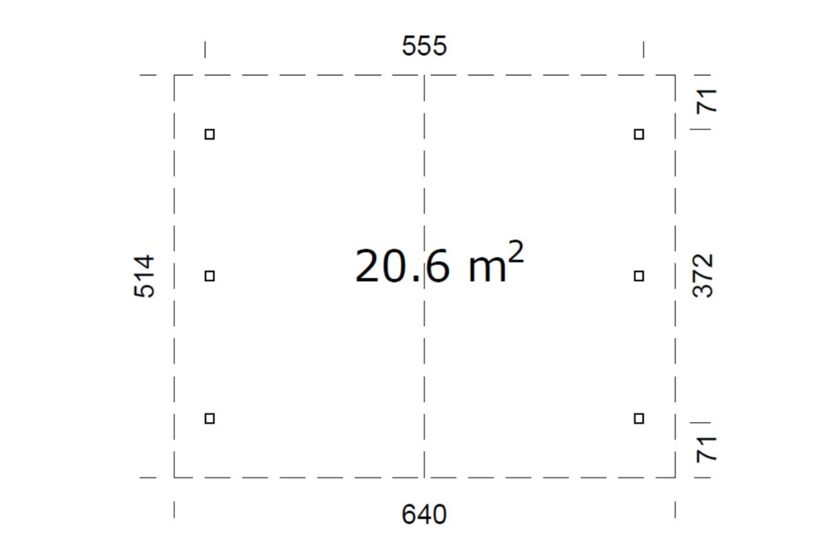 Palmako Doppelcarport Modell Robert
