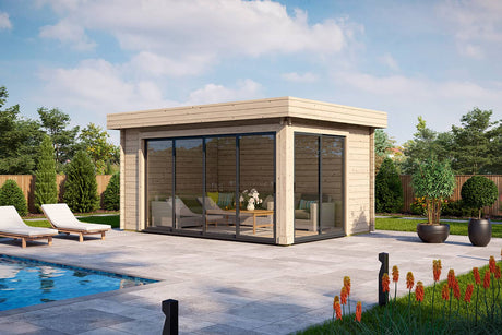 Casa Lignea Gartenhaus Modell Designlounge 44 A geschlossen