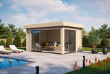 Casa Lignea Gartenhaus Modell Designlounge 44 A mit Fußboden offen