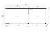 Casa Lignea Gartenhaus Design Lounge 44 A mit Anbau Grundriss