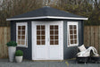 Casa Lignea 5-Eck Gartenhaus Modell Madrid 280 x 280 cm Farbbeispiel