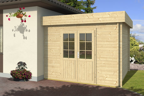 Casa Lignea Anlehngartenhaus Modell Salvius 300x300 cm natur 