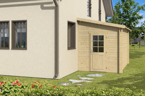 Casa Lignea Anlehngartenhaus Modell Titus natur