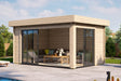 Casa Lignea Gartenhaus Modell Designlounge 44 A offen Nahansicht
