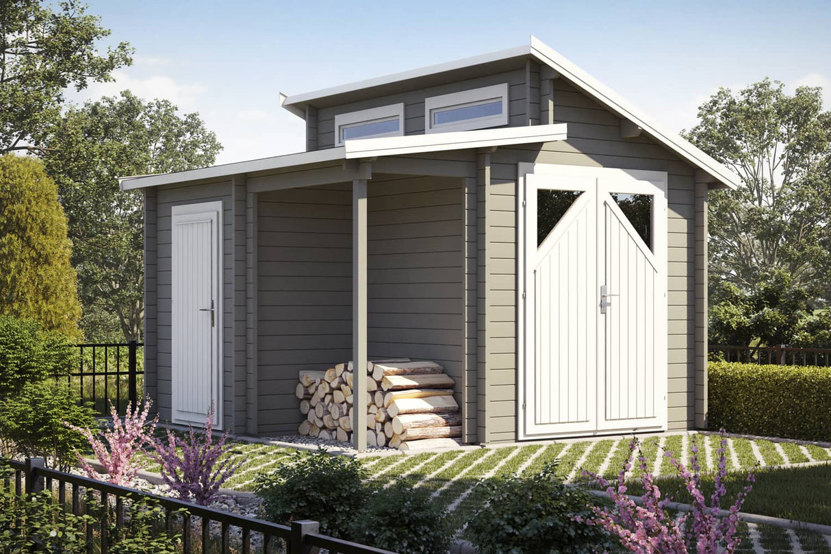 Casa Lignea Gartenhaus Modell Nordic Combi Farbbeispiel