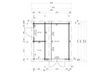 Casa Lignea Gartenhaus Modell Nordic Combi Grundriss