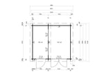 Casa Lignea Gartenhaus Modell Nordic Duo Grundriss