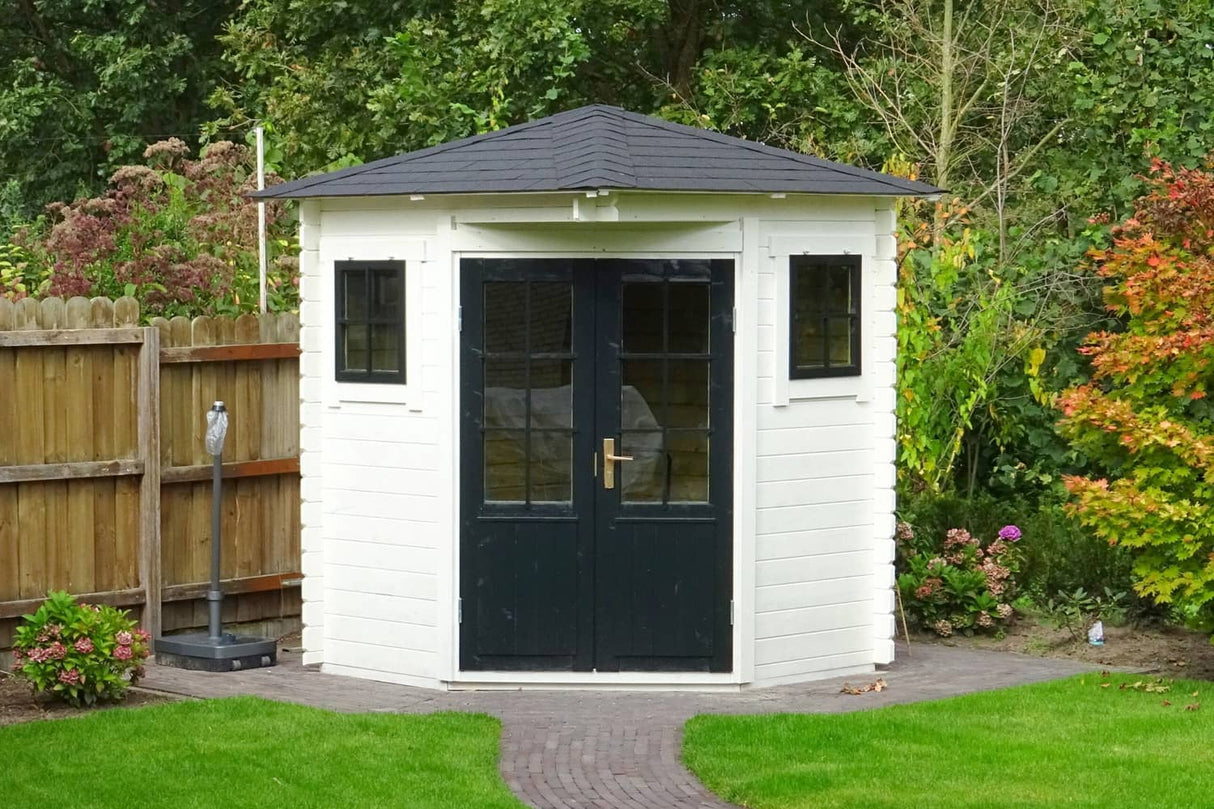 Casa Lignea 5-Eck Gartenhaus Modell Antje 200 x 200 cm