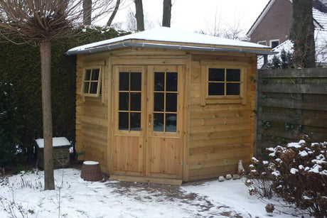 Casa Lignea 5-Eck Gartenhaus Modell Antje 250 x 250 cm