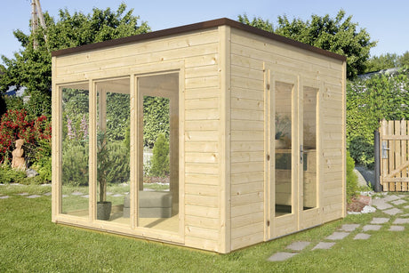 Casa Lignea Gartenhaus Modell Cubus Candela natur 300x300 cm