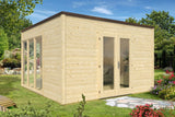 Casa Lignea Gartenhaus Modell Cubus Candela natur 380x380 cm