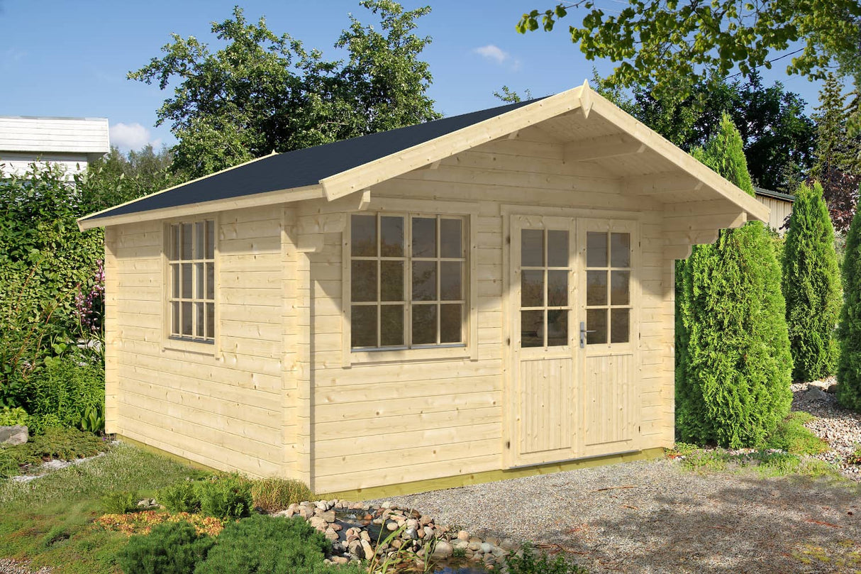 Casa Lignea Gartenhaus Modell Carl 390x390 cm natur