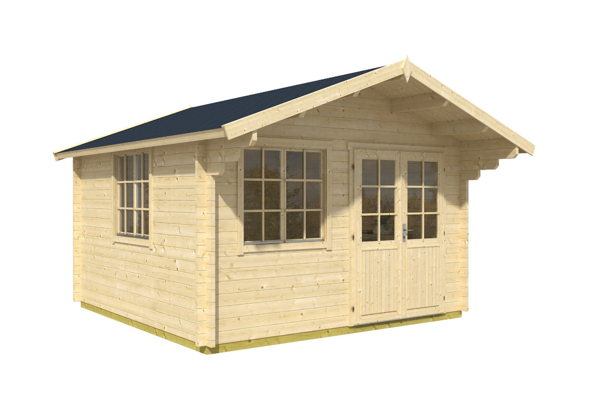 Casa Lignea Gartenhaus Modell Carl 390x390 cm natur freisteller