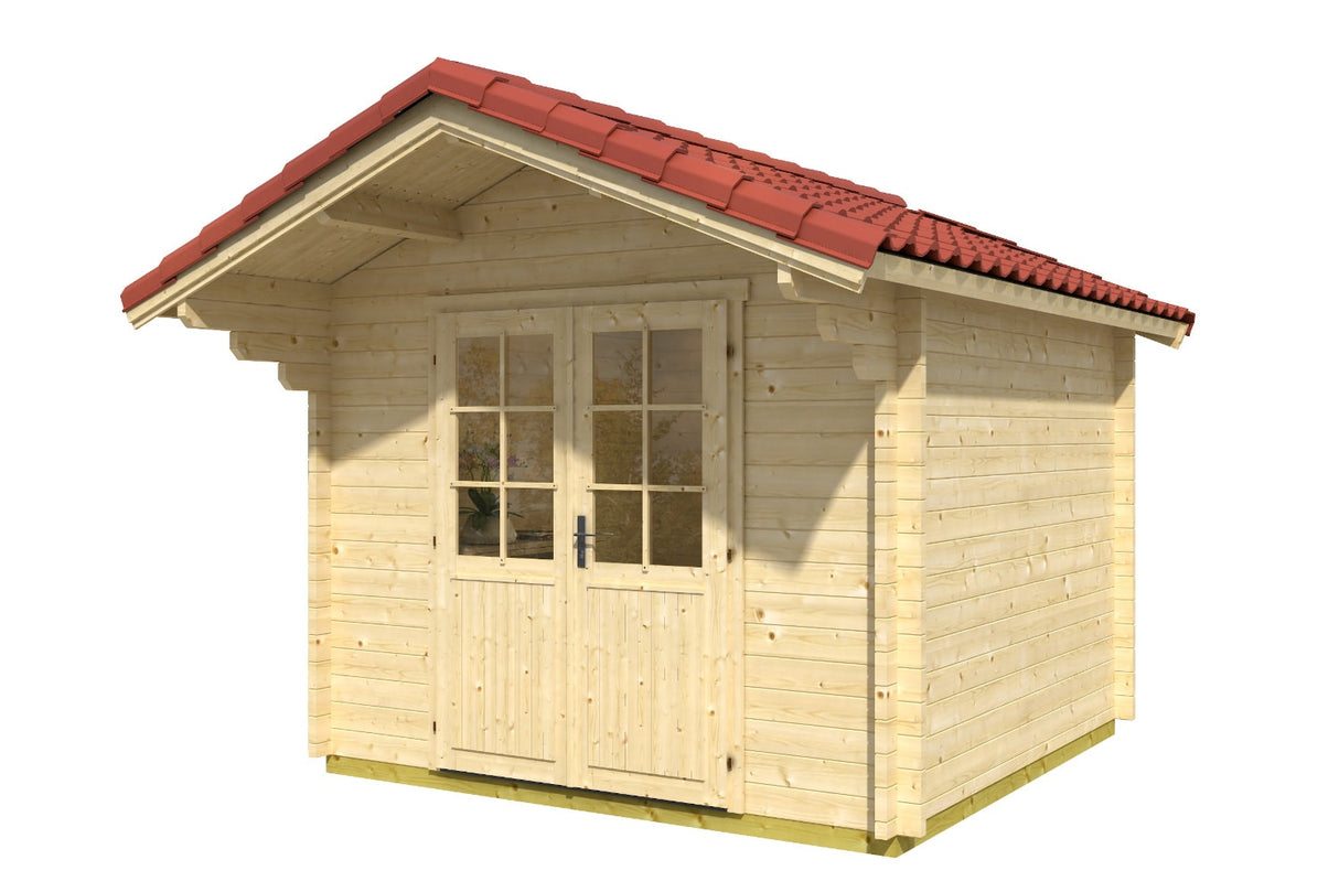 Casa Lignea Gartenhaus Modell Carl 300x300 cm Natur freisteller