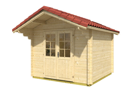 Casa Lignea Gartenhaus Modell Carl 300x300 cm Natur freisteller