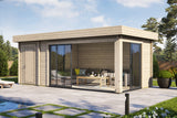 Casa Lignea Gartenhaus Designlounge C offen