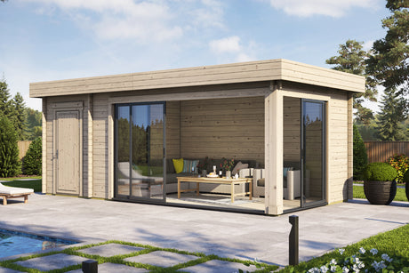 Casa Lignea Gartenhaus Designlounge C offen
