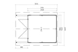 Casa Lignea Gartenhaus Modell Laura Grundriss