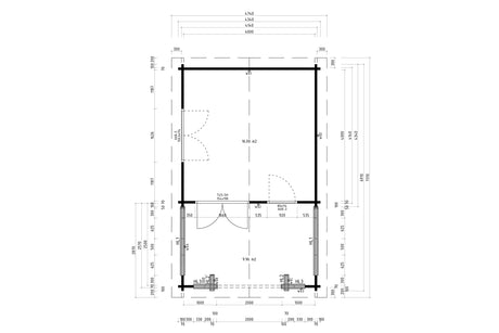 Casa Lignea Gartenhaus Modell Neuwerk Grundriss