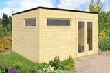 Casa Lignea Gartenhaus Modell Cubus Novitas natur 380x380 cm