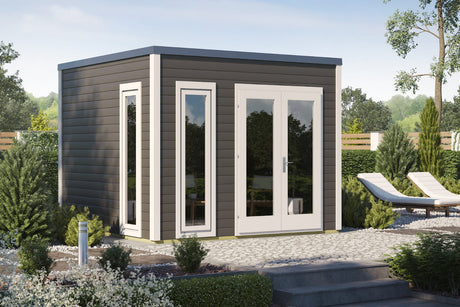 Casa Lignea Gartenhaus Modell Cubus Novum Farbbeispiel