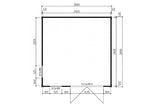 Casa Lignea Gartenhaus Modell Cubus Novum Grundriss