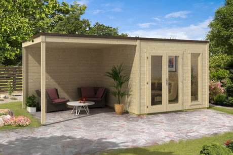Casa Lignea Gartenhaus Modell Cubus Concordis natur