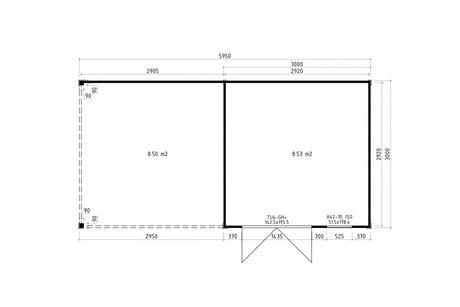 Casa Lignea Gartenhaus Modell Cubus Concordis Grundriss