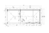 Casa Lignea 5-Eck Gartenhaus Modell Parma Iso Grundriss 